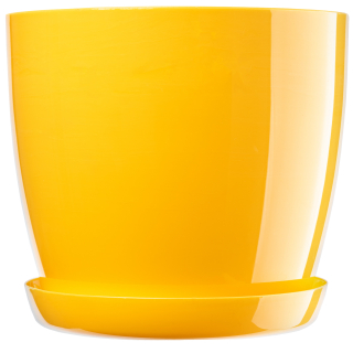 Kadax kvetináč 16 cm x 20 x 18 cm priemer 20 cm plastové odtiene žltej a zlatej